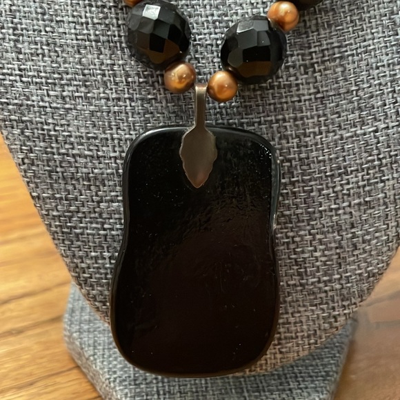 Artisan fused glass pendant made into one of a kind necklace @ 16”. - Picture 5 of 6